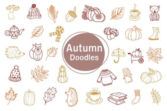 Autumn Doodles: A Creative Font for Your Fall Projects