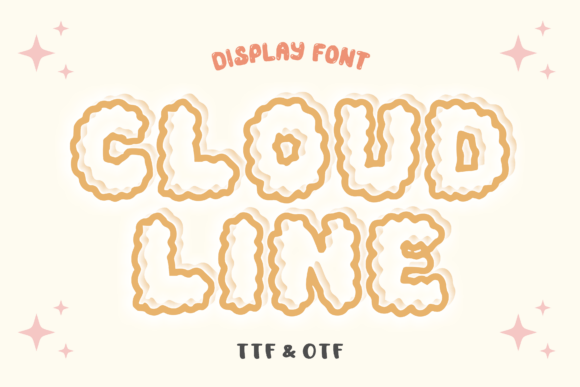 Cloud Line Font: Inject Playful Energy into Your Designs