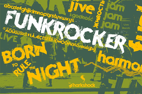 Funkrocker: A Typeface with Raw, Urban Energy