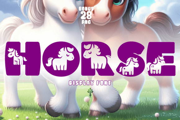 Horse: The Creative Font Blending Elegance and Intrigue