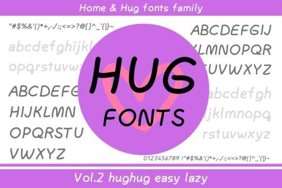 Hughug Easy Lazy: The Font That Feels Like a Warm Hug