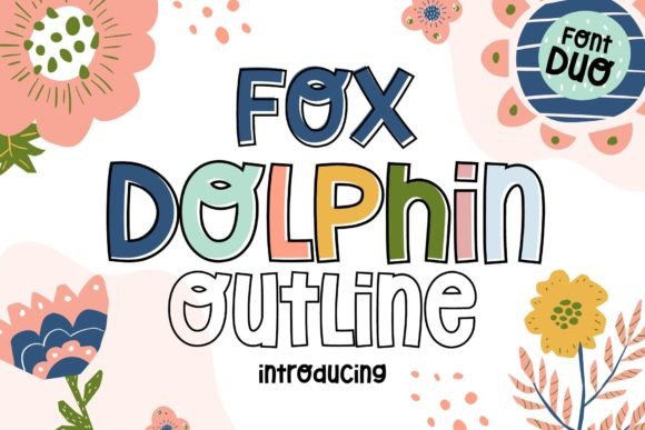 Inject Vibrant Energy with Fox Dolphin Typography