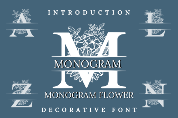 Monogram Flower: Where Typography Meets a Botanical Garden