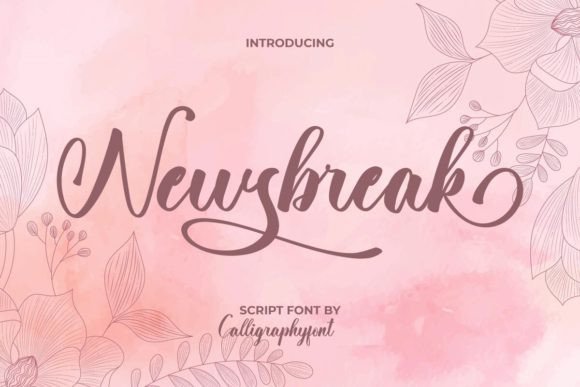 Newsbreak Font: Where Calligraphy Meets Modern Brand Design