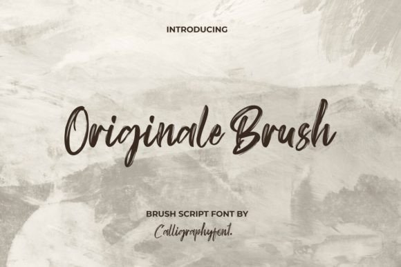 Originale Brush: A Handcrafted Font for Authentic Design