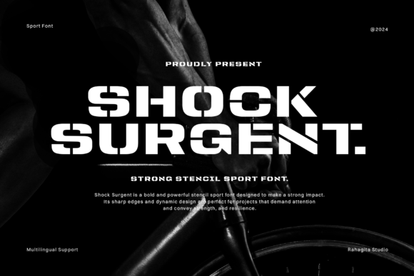 Shock Surgent: Command Attention with This Stencil Sports Font