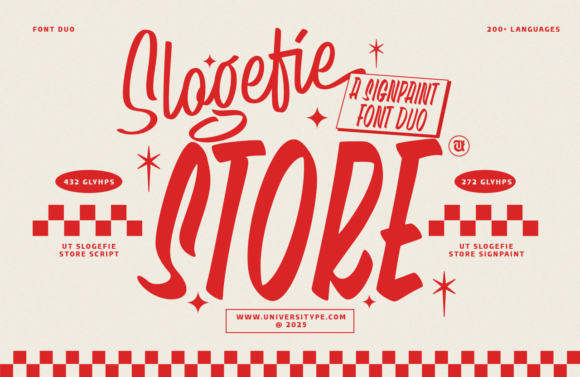 Slogefie Store: A Font Duo for Dynamic Design