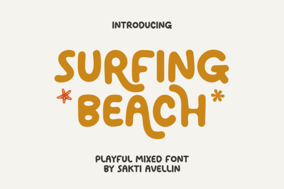 Surfing Beach: The Playful Font for Creative Projects