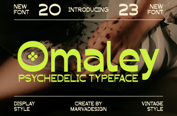 Unleash Groovy Visuals with Omaley Font